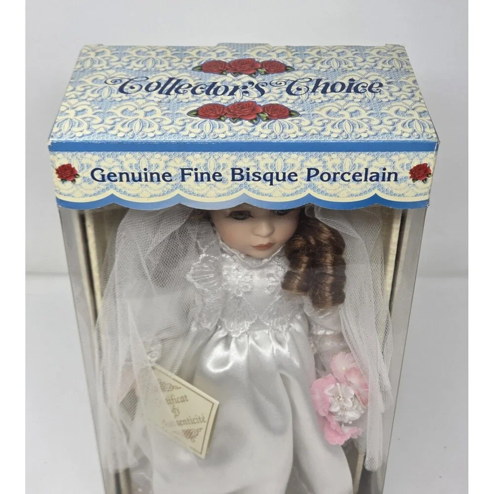 Collector's Choice Bisque Porcelain Bride Doll NIB COA Limited‎ Edition 1990s